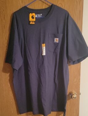Carhartt Navy Short-Sleeve Pocket Tee